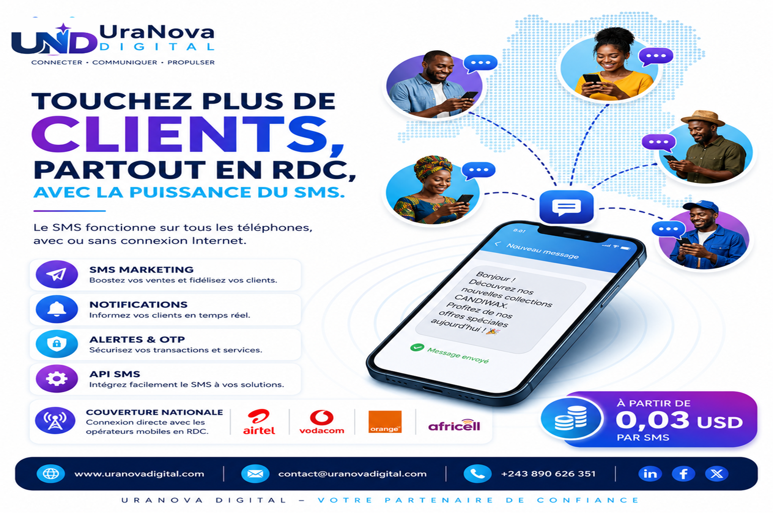Campagne SMS professionnelle