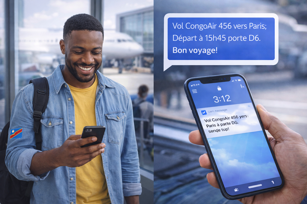 SMS Agence de Voyage RDC