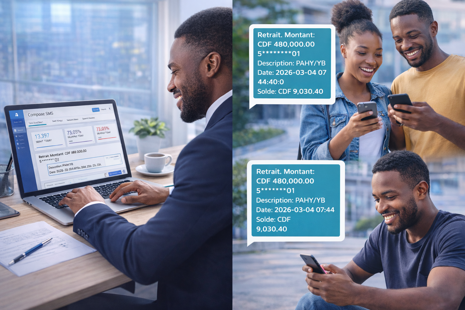 Plateforme SMS Marketing UraNova Digital